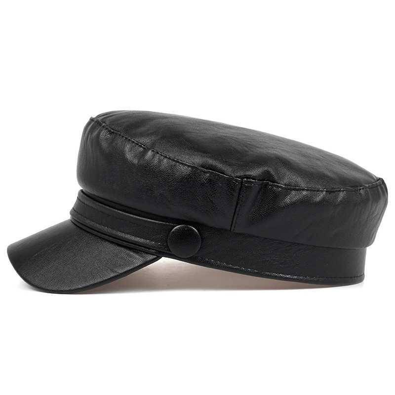 2019 new Korean leather beret fashion ladies hat super fire wild hats high quality outdoor leisure caps hatX240919