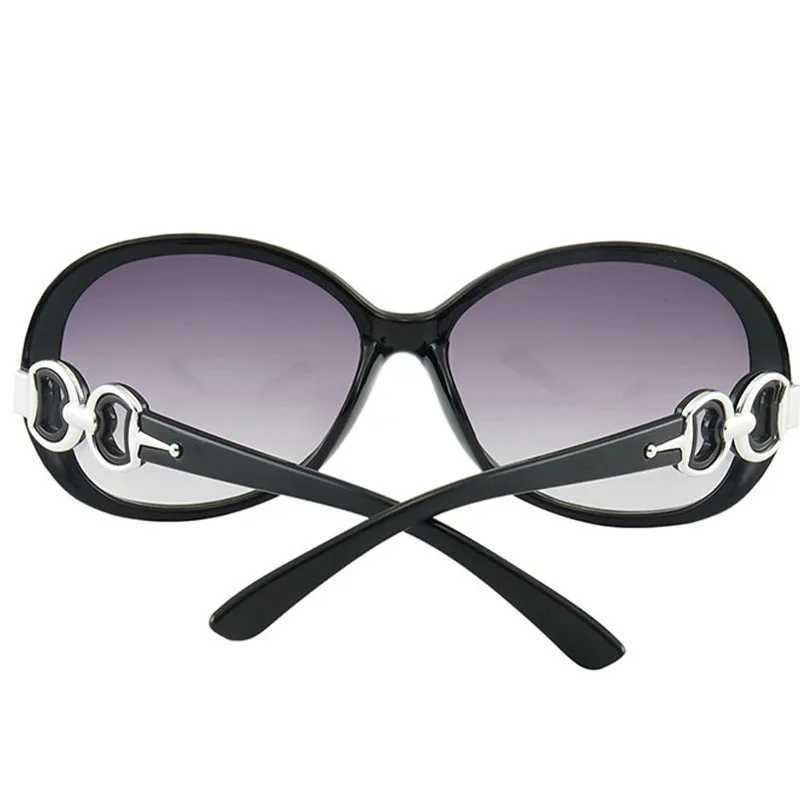 New Women Large Frame Oval Sunglasses Vintage Womens Brand Designer Sun Glasses Fashion Eyewear UV400 Oculos De SolX240920