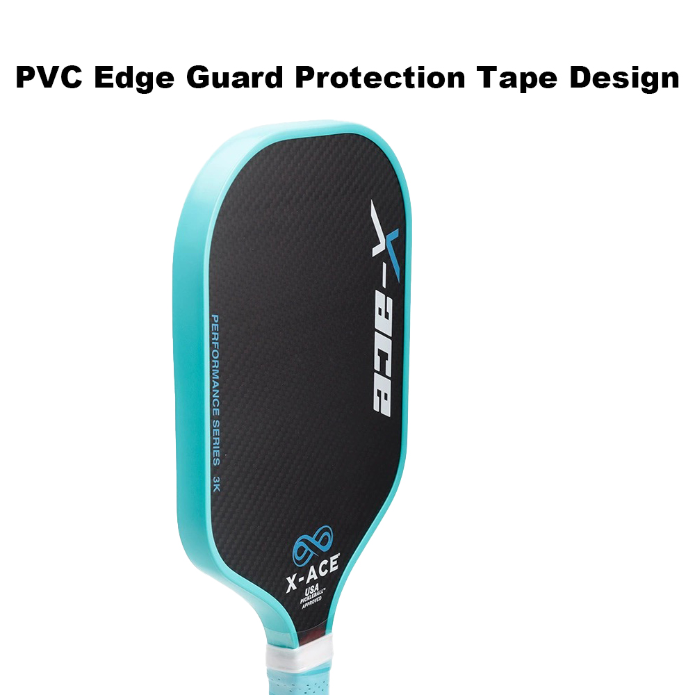 X-ACE 3K Carbon Fiber Pickleball Paddle High Grit & Spin 16MM Polypropylene Honeycomb Core Lightweight Pickleball Racket