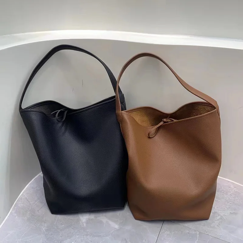 Korea Bucket Bag Designer Tote Bag for TLXT Women Sling Shoulder Bag Large Capacity Handbag Shopper with Small Bag