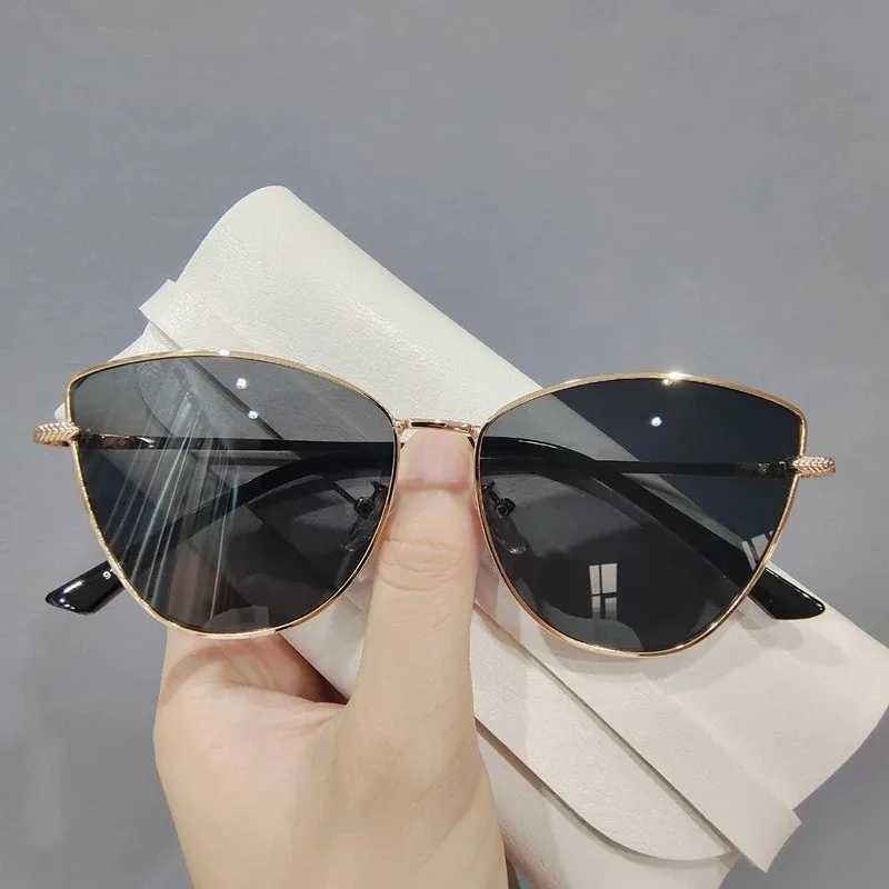 2024 Sexy Classic Vintage Cat Eye Sunglasses Woman Vintage Sun Glasses Female Ladies Cat Eye Sunglass 2024 Metal Frame GlassesX240920