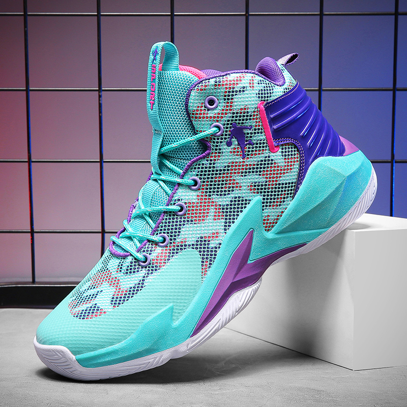 Hot Brand Men Basketball Shoes Kids Sneakers Fashion Yellow Men's Basketball Sneakers Breathable Sport Shoes Men Basket Trainers