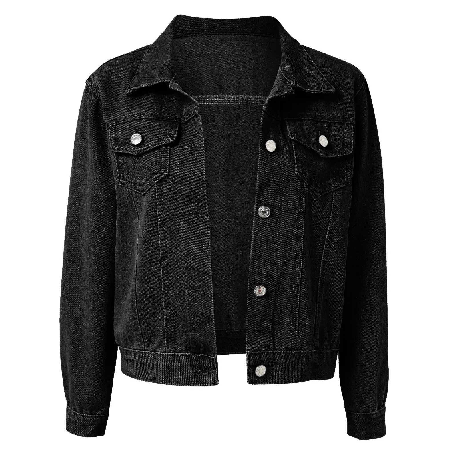 New Outerwear Coat Woman Plus Size Denim Jacket Slim Fit Jacket WomenS Bomber Jacket Chaquetas Korean Winter Outer Veste FemmeX240920