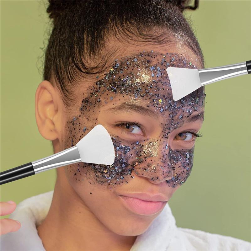 Silicone Face Mask Brush Applicator for Facial Mud, Clay Mask, DIY, Modeling Mask, Body Lotion, and BB CC Cream - view 7