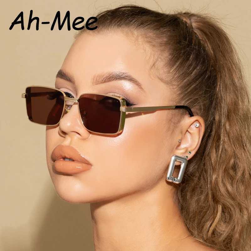 Classic Square Steampunk Sunglasses Luxury Brand Designer Men Women Retro Rectangle Punk Metal Frame Sun Glasses UV400X240920