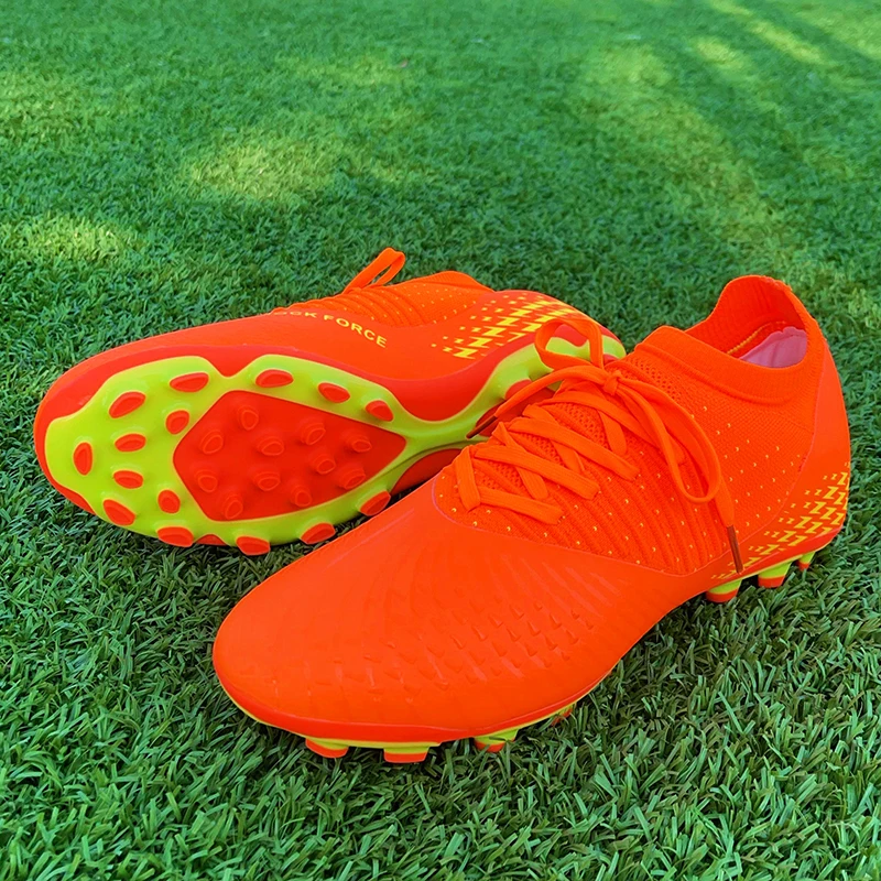 Men Knit Football Cleats Fashion Youth Soccer Shoes Football Training Trainers Breathable Society Campo Non Slip Sports Footwear
