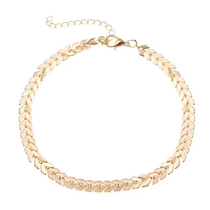 New Summer Simple Silver Color Fish Scale Chain Anklet Bohemian Vintage Footwear Leg Bracelets 2020 Female Foot Jewelry New Y240920
