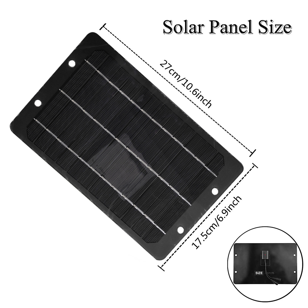 10W 12V Solar Panel & High Speed Ventilation Vent Fan Solar Panel Kit Solar Attic Fan Kit for Chicken Coop Shed Pet House