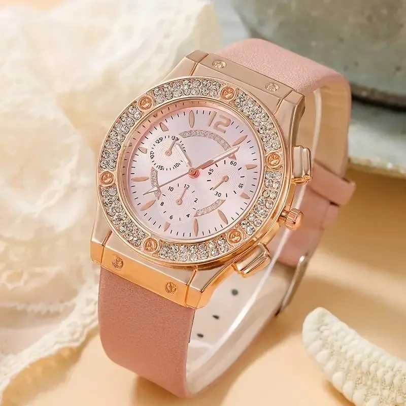 2pcs Set Womens Butterfly Watches Ladies Fashion Watch New Simple Casual Women Analog WristWatch Bracelet GiftX240920