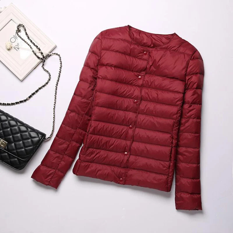 SEDUTMO Winter Ultra Thin Womens Duck Down Jacket Ultra Light Short Jacket Spring Thin Inflatable Jacket ED1417 240913