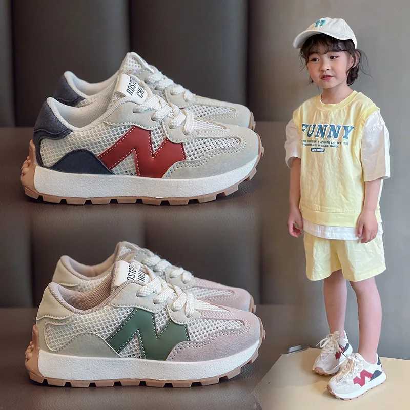 Spring Autumn Children Sneakers Girls Anti-slip Single Mesh Shoes Boys Breathable Sneakers M240920
