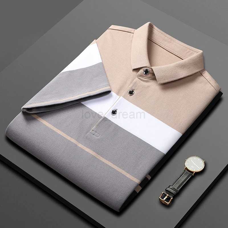 Top 95% Cotton New Brand Designer Polo Shirt Man Summer Stripe Regular Short Sleeve Business Casual Top Fashion Clothing Man2024XJ240920