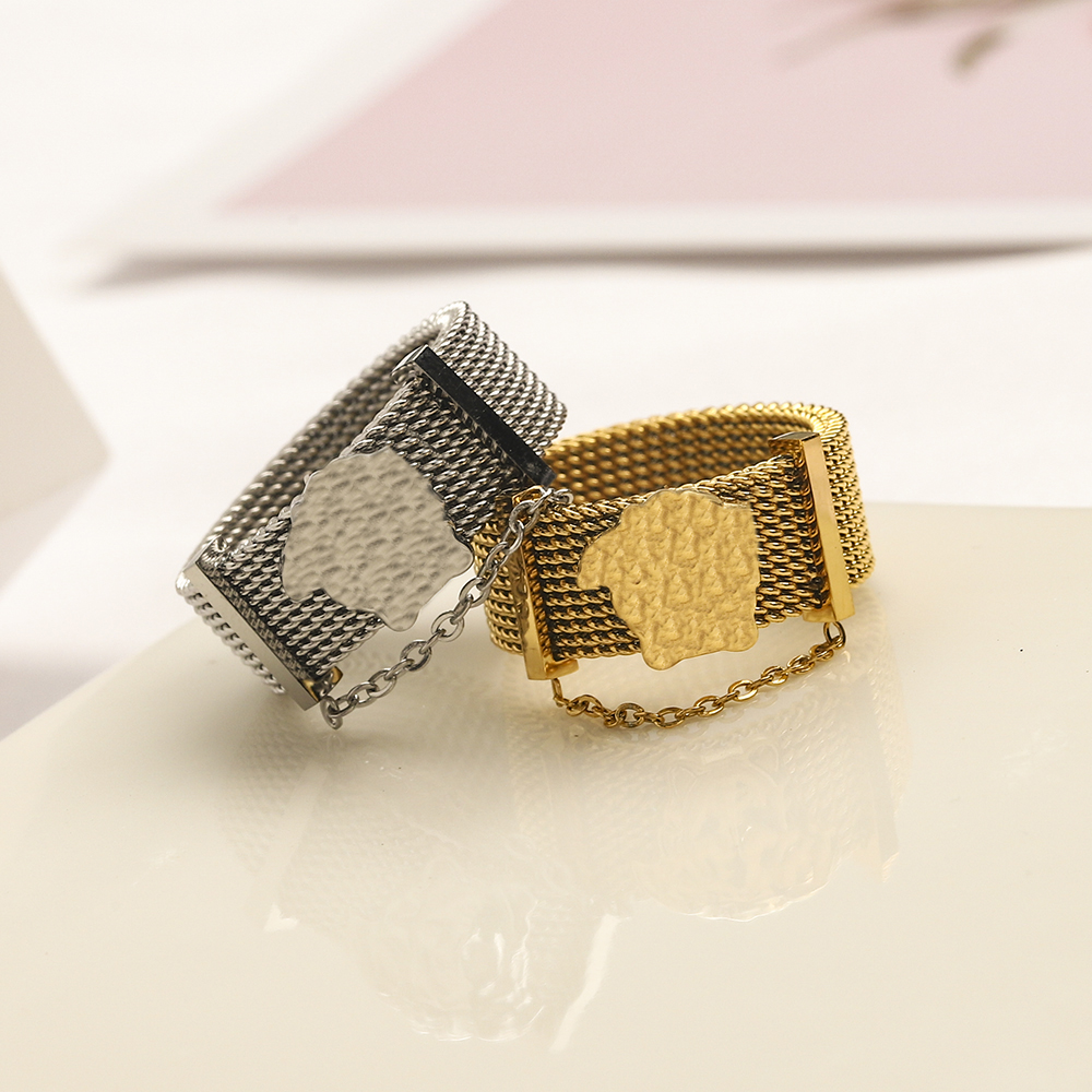 Fashion Luxury Wedding Rings Designer Animal Stainless Steel 18k Gold Plated 925 Silver Ring Womens Love Jewelry Couple Family Accessories