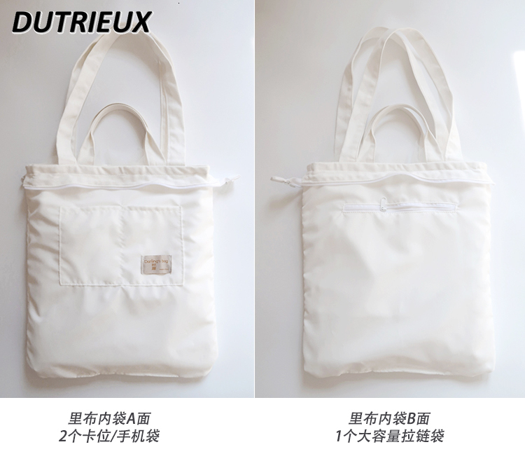 Exquisite Lolita Bags Ruffles Solid Color Shoulder Canvas Bag Sweet Lady Handbag Fashion Spring Autumn Women's Handbags
