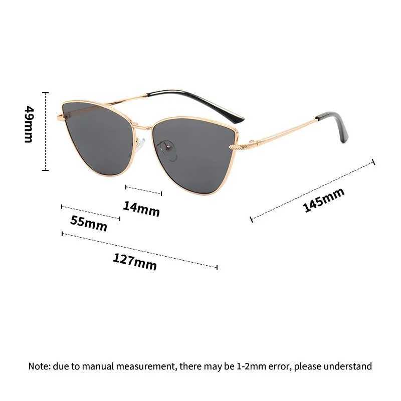 2024 Sexy Classic Vintage Cat Eye Sunglasses Woman Vintage Sun Glasses Female Ladies Cat Eye Sunglass 2024 Metal Frame GlassesX240920