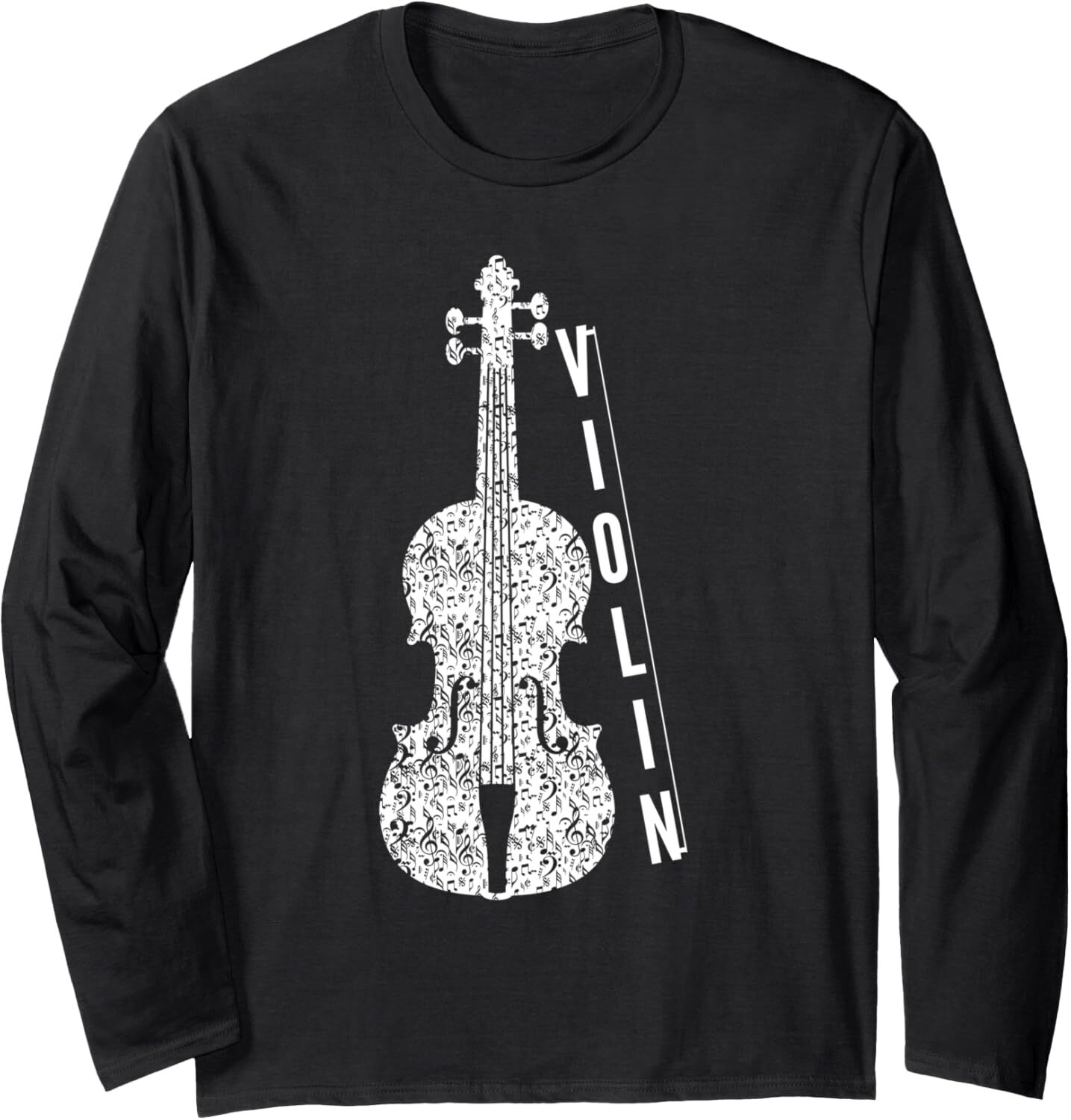 Long Sleeve Shirts for Men sweatshirt Vintage Violin Artwork Musician Birthday Long Sleeve Tee Streetwear Casual tops clothes