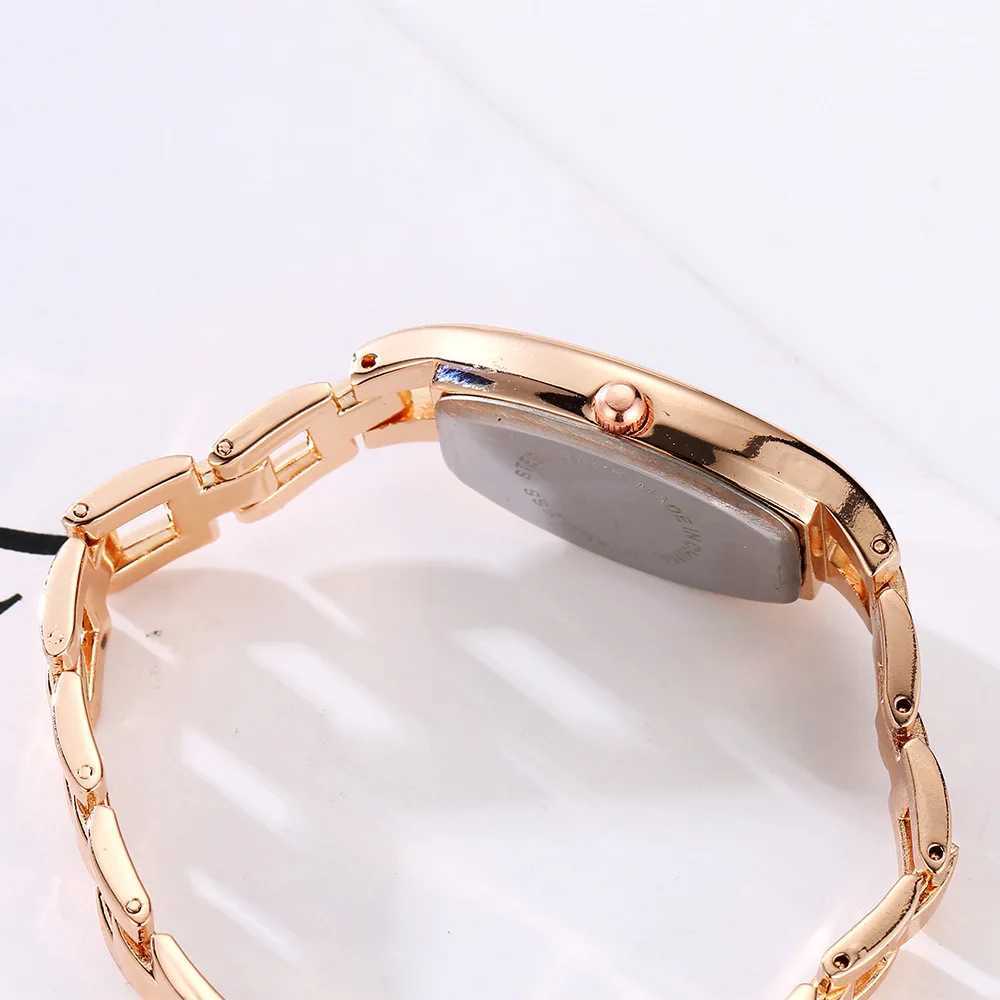 Rose Gold Casual Quartz Watches Ladies Bracelet Wristwatches Creative Women Fashion Luxury Watch Dress Clock Relojes Para MujerX240920