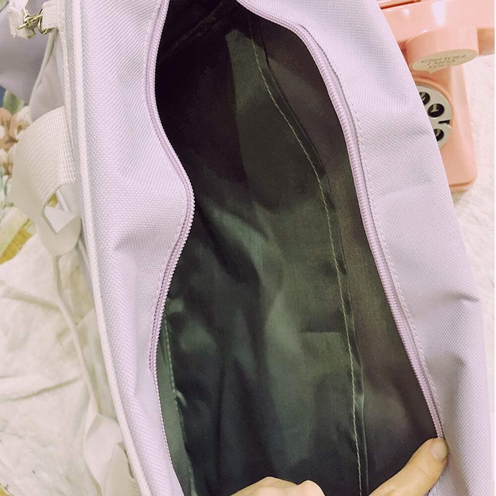 Bags Heart Shape Window Japanese School Handbag Large JK Bag Girls Duffle Purse Anime Satchels for Lolita Comic DIY Cosplay