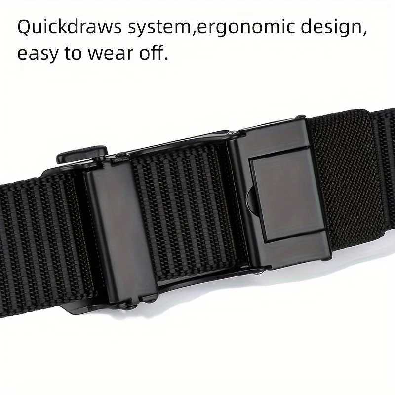 New automatic buckle straps canvas tactical workwear casual outdoor military training pants straps W240920