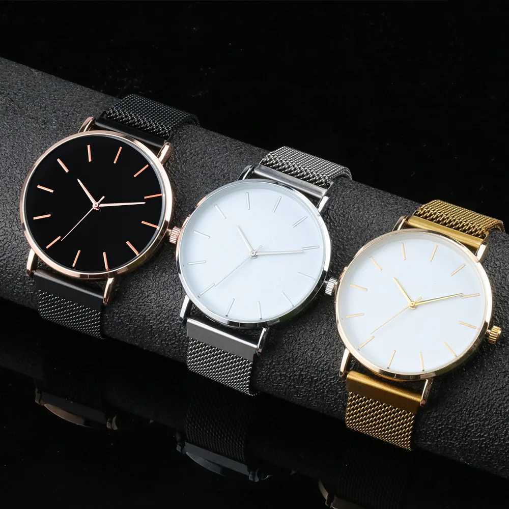 Men Fashion Ultra Thin Watches Simple Men Business Stainless Steel Mesh Belt Quartz Watch Casual Watch For Man Relogio MasculinoX240920