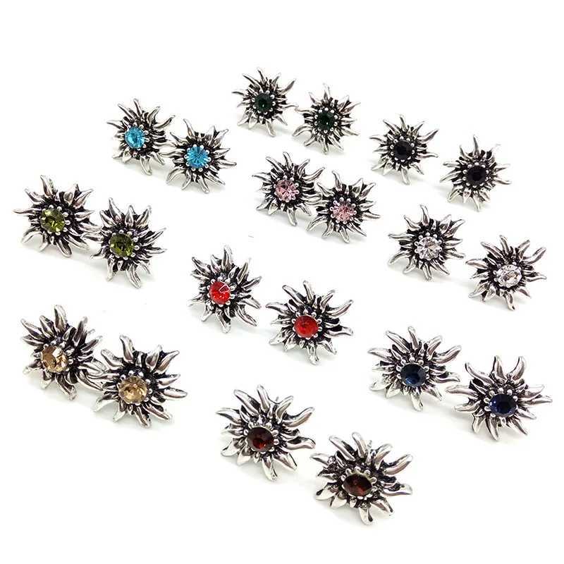 Fashion womens stud earrings traditional colors beer festival snowflakes rhinestones earrings jewelry gifts wholesale W240919