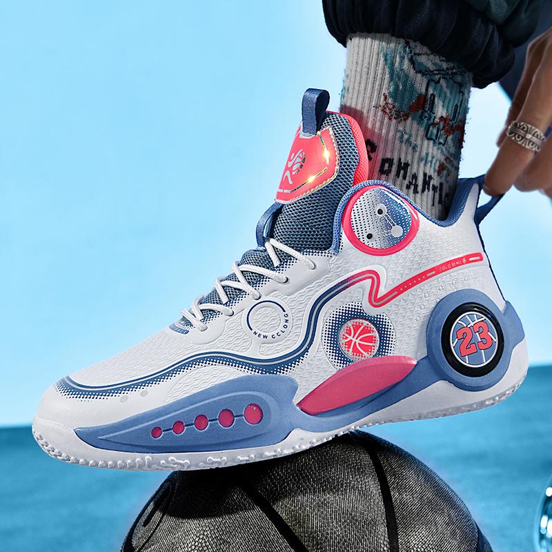 Men's Basketball Shoes Lightweight Sneakers Unisex Training Footwear Cushioning Non-slip Sport Shoes High Top Male Running Shoes