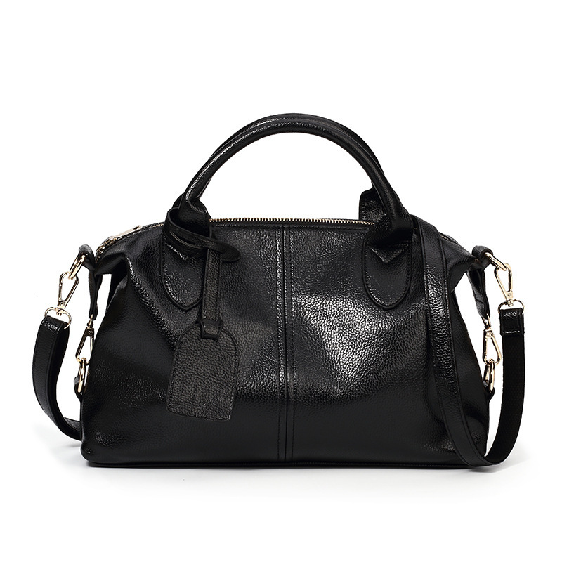 Soft Leather Boston Bags For Women 2024 New Handbags Large Capacity Shoulder Crossbody Fashion Exquisite Tote Bag
