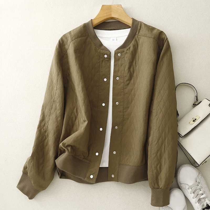 Lingge Long Sleeve Short Cardigan Jacket Womens 2024 Autumn New Korean Loose plus size Fashion Western Style Casual Jacket TopX240920