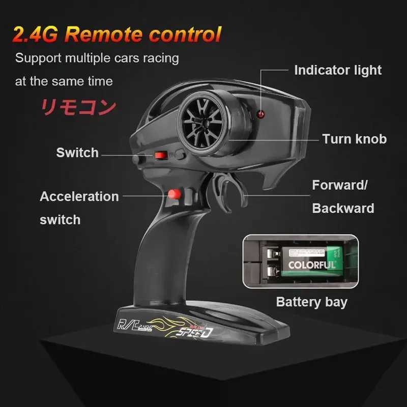 Free shipping 1 10 40km/h Remote Control 4wd High Speed Drift Car Shock Absorber Anti-collision Rc Christmas Gift Toys for Boys