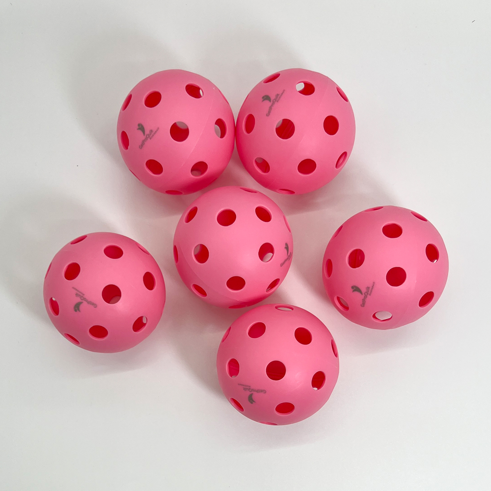 12Pcs Indoor Pickleball Balls Set, 74mm Standard Pickleball, 26 Holes Sports Training Practice Ball Size Ideal for Training and Games