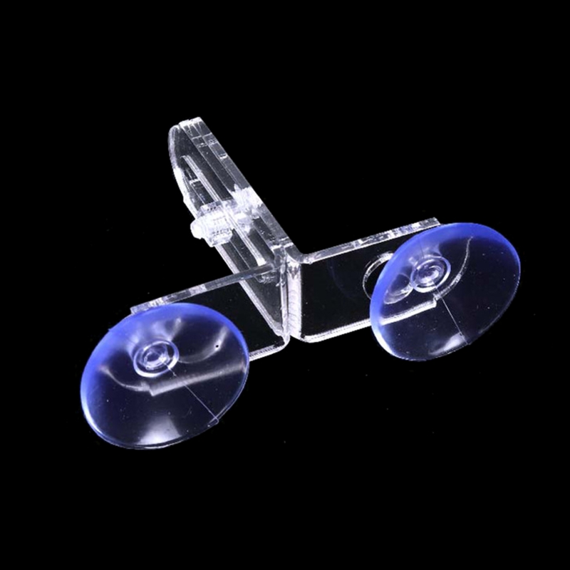 5 Pieces Aquarium Divider Clips with Suction Cups Transparent Acrylic Fish for Tank Separating Plate Holder Easy to Inst