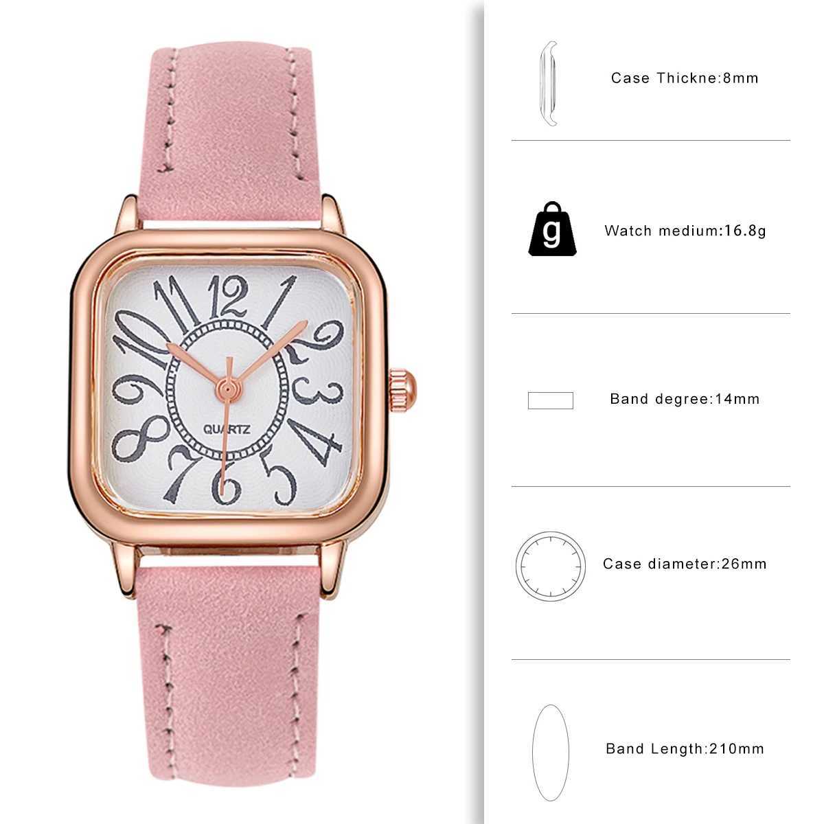 Womens Watches Pu Leather Clock Ladies Wristwatch Quartz Watch For Women Festival Gift Reloj Mujer relogio femininoX240920