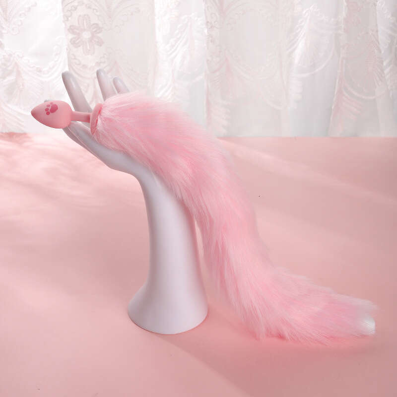 Sex toys SM props fox tail glowing anal plug cat paw silicone anal plug sex alternative adult products