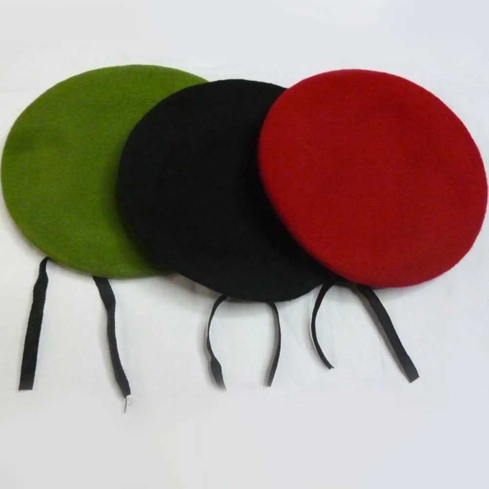 Unisex Mens Wear Womens Adjustable Spring Autumn Pure Wool Beret Hat Sun Hat Driving Adult (Army Green)X240919