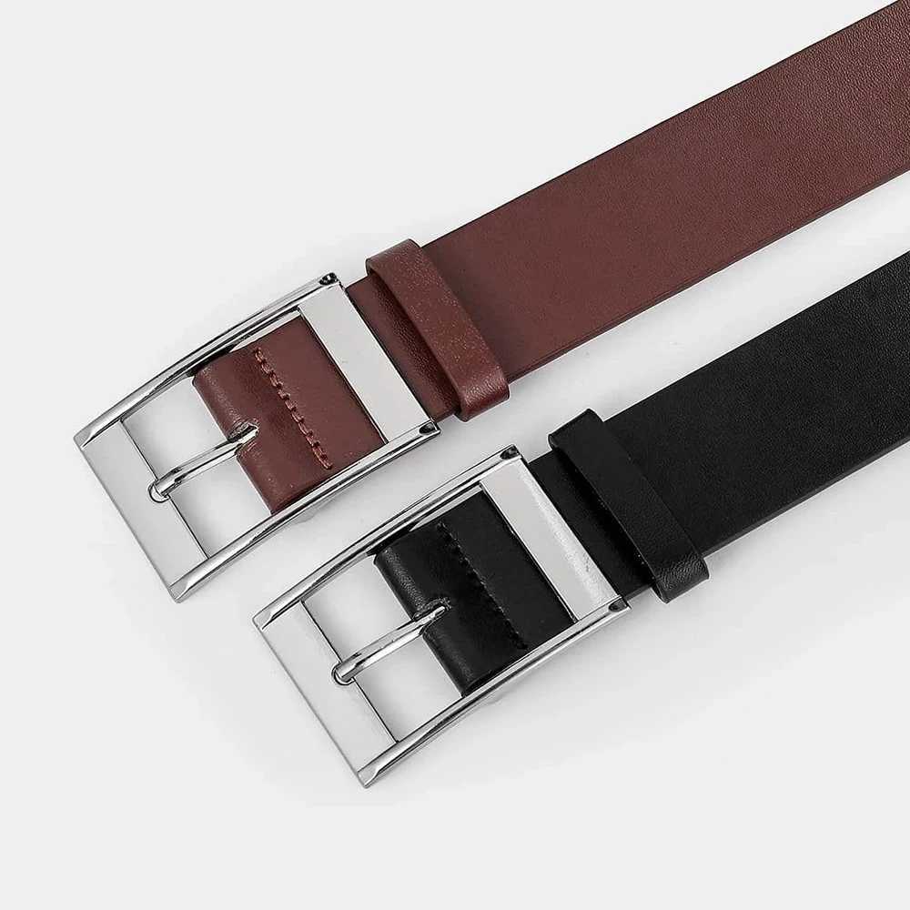 New luxury mens PU belt metal buckle high-quality designer belt mens belt W240920