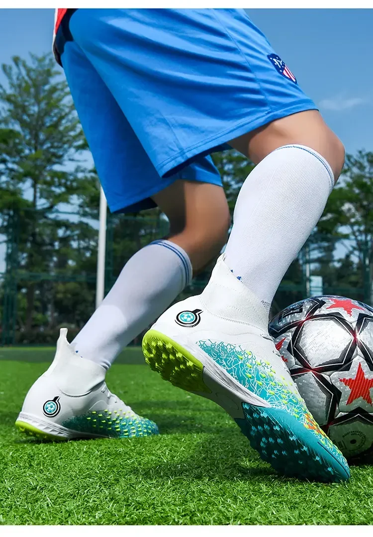High Quality Professional Football Boots Men Soccer Shoes Boys Soccer Cleats Outdoor Training Sport Shoes Kids Football Shoes