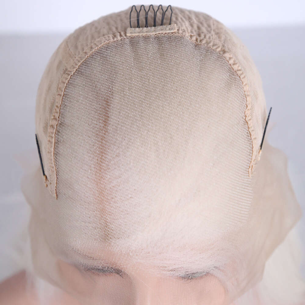 Ustylehair Platinum Blonde Long Silky Straight Wig 13X6 Lace Wigs For Women Heat Resistant Synthetic Hair Daily Used Front
