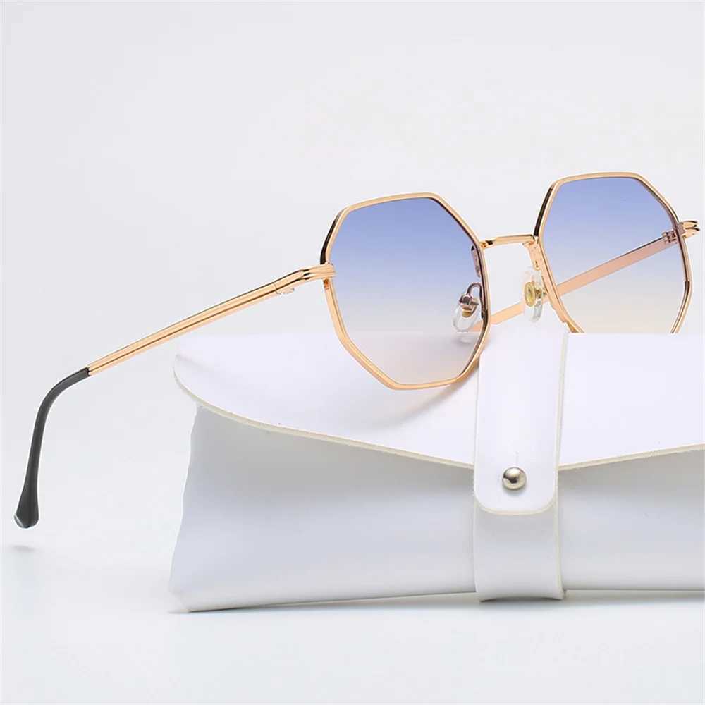 Polygon Metal Sunglasses Vintage Frame For Women Sunglasses Men Luxury Brand Design Sun Glasses Women Mirror Gafas De Sol Uv400X240920