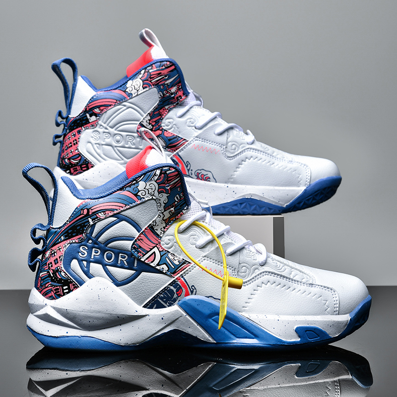 New Men's Basketball Shoes High-Top Sneakers Men Outdoor Breathable Non-Slip Athletic Fashion Tennis Male Training Sport Shoes