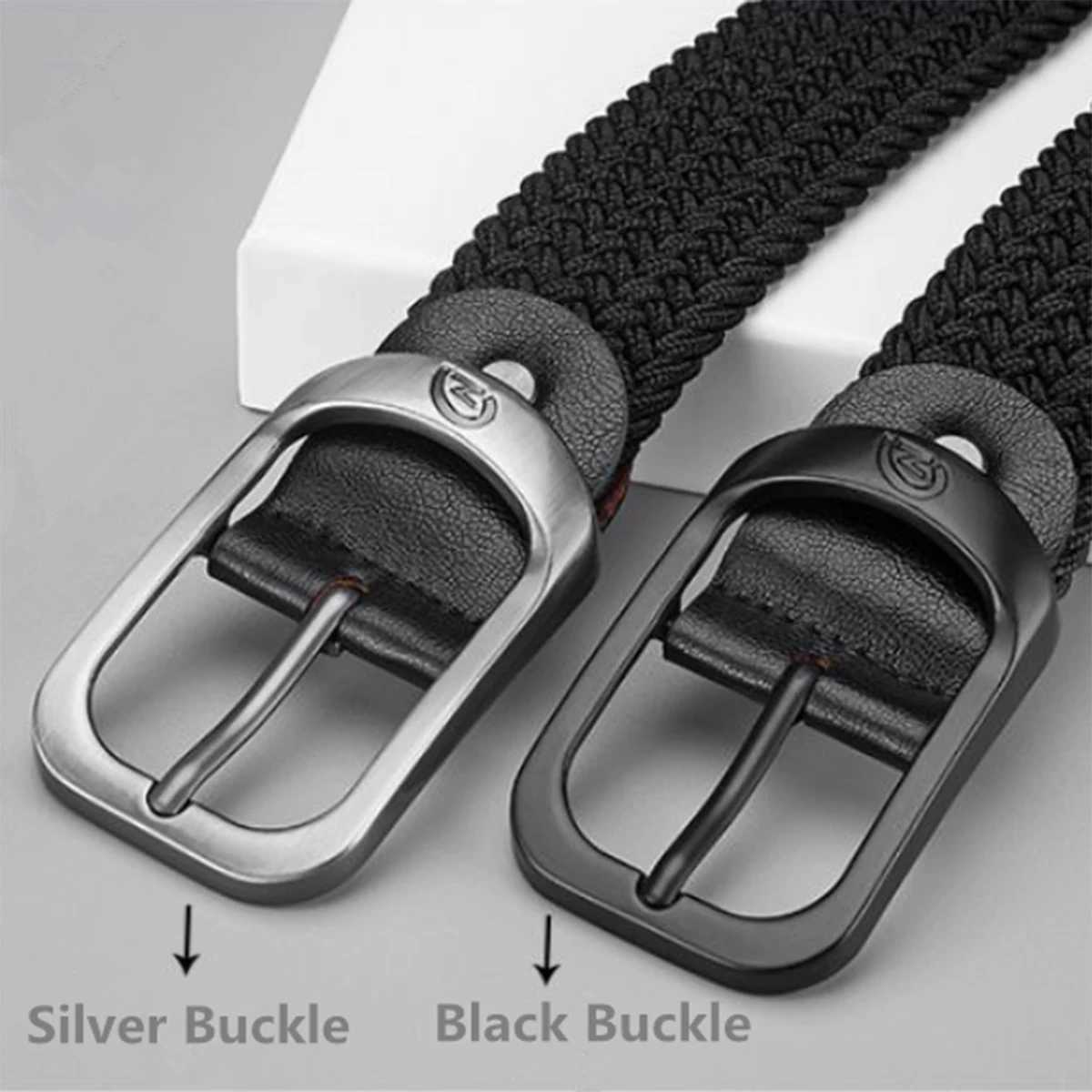 Womens elastic band no punch pin buckle elastic band golf casual band mens and womens styles W240920
