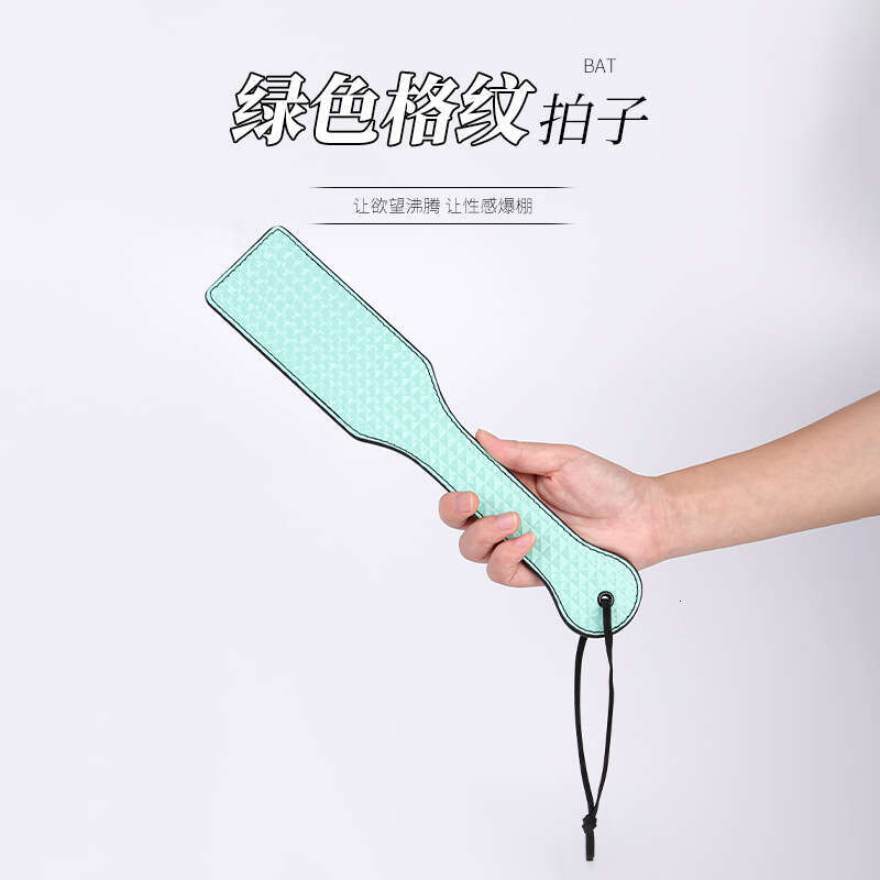 SM sex toys for women, training and punishment tools, checkered leather racket, plaid sex racket, alternative adult sex toys