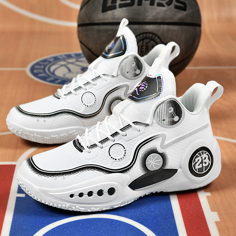 Men's Basketball Shoes Lightweight Sneakers Unisex Training Footwear Cushioning Non-slip Sport Shoes High Top Male Running Shoes