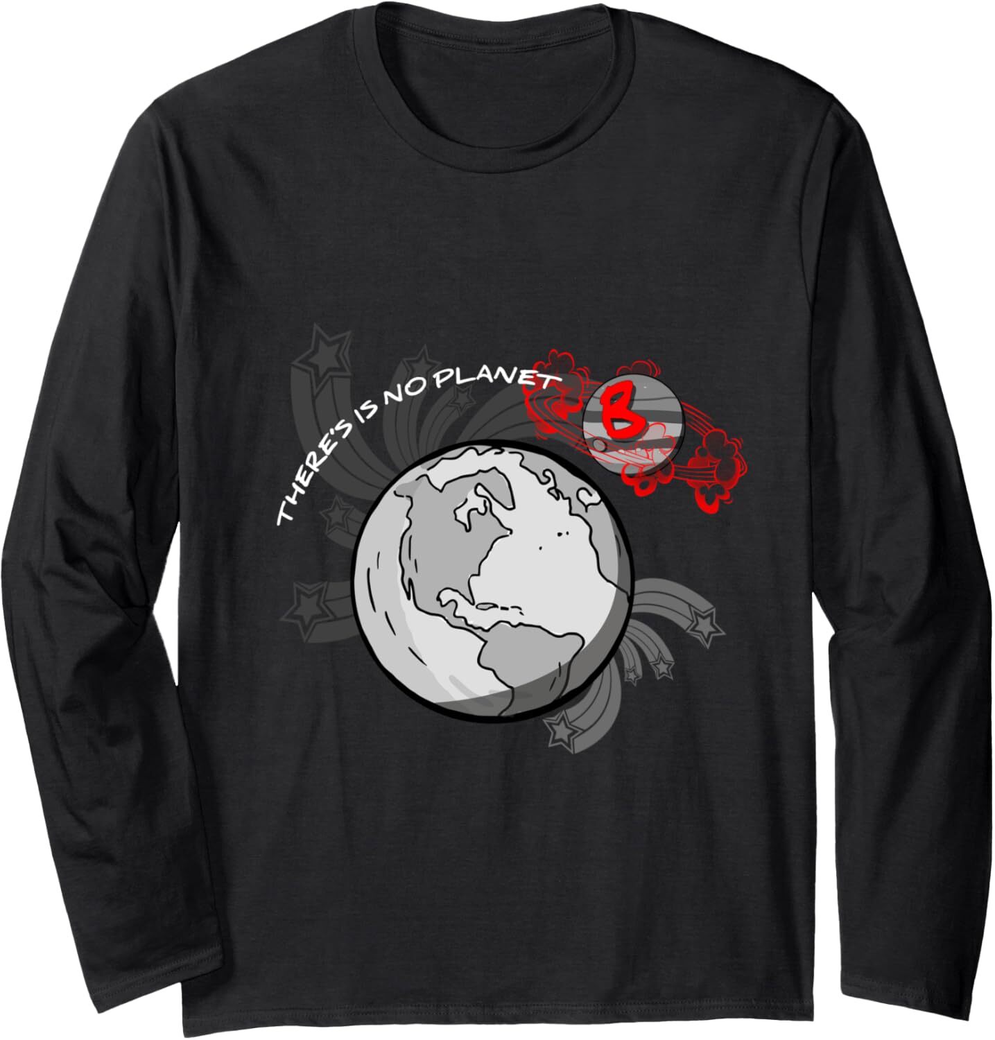 Long Sleeve Shirts for Men sweatshirt Theres No Planet B Science Climate Change Earth Day Long Sleeve Tee Streetwear Casual tops clothes