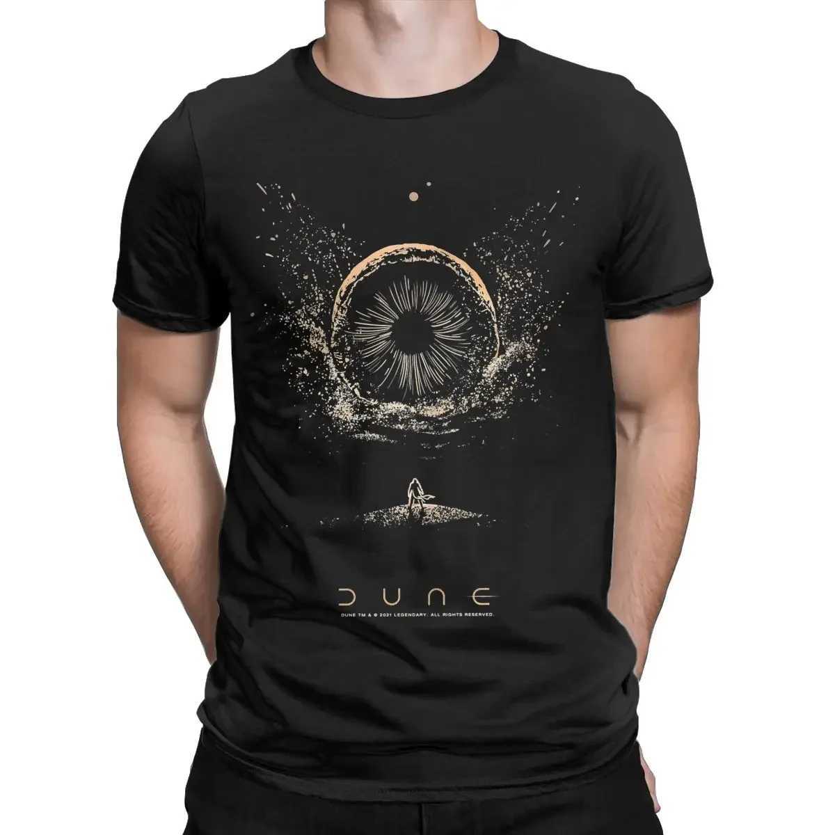 Shai Hulud Mens Casual T-shirt Round Neck Cotton T-shirt Dune Movie Short Sleeve T-shirt Gift Clothing CL240913