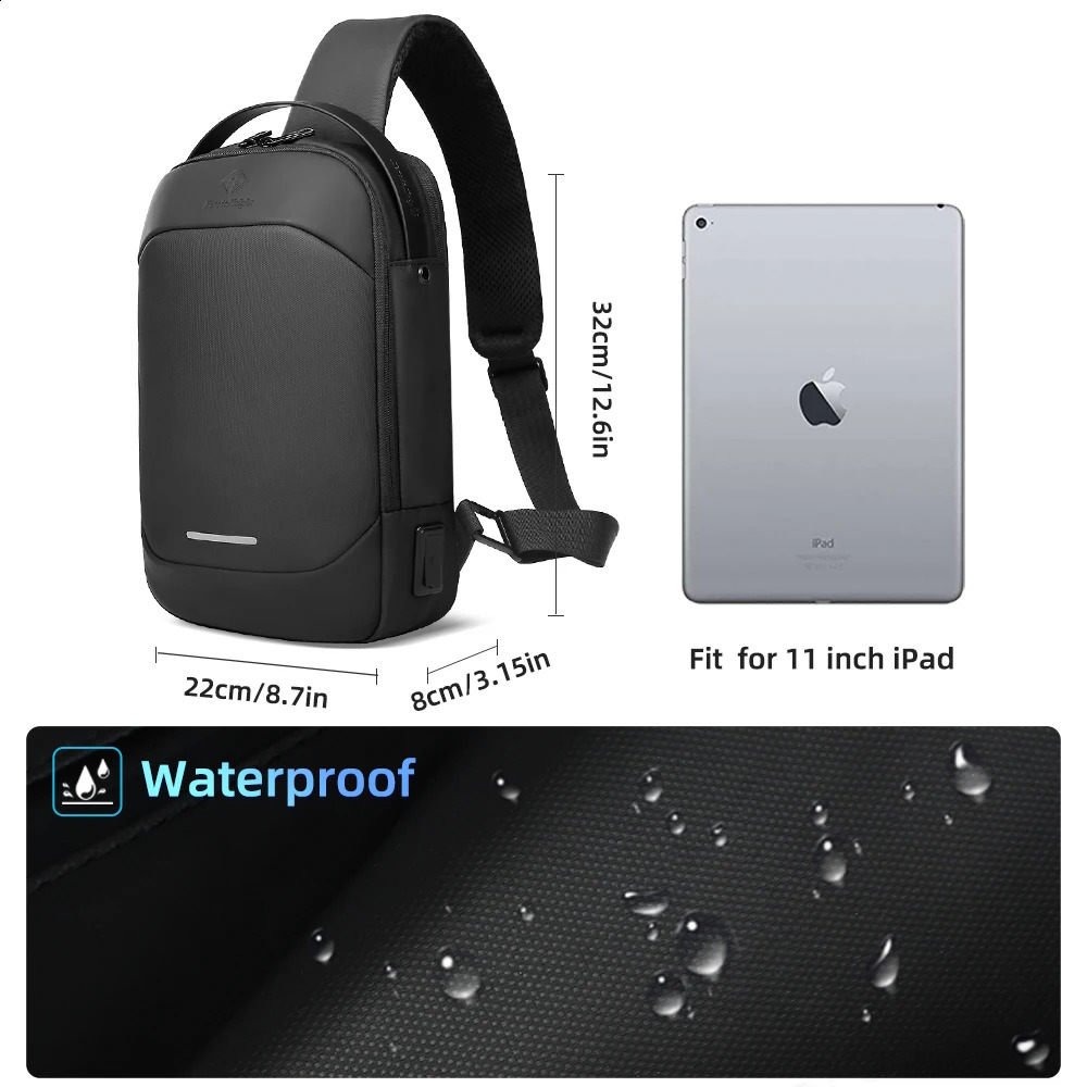 HK multifunctional cross body bag fashionable shoulder messenger mens waterproof short travel suitable for men with 11 Pa 240919