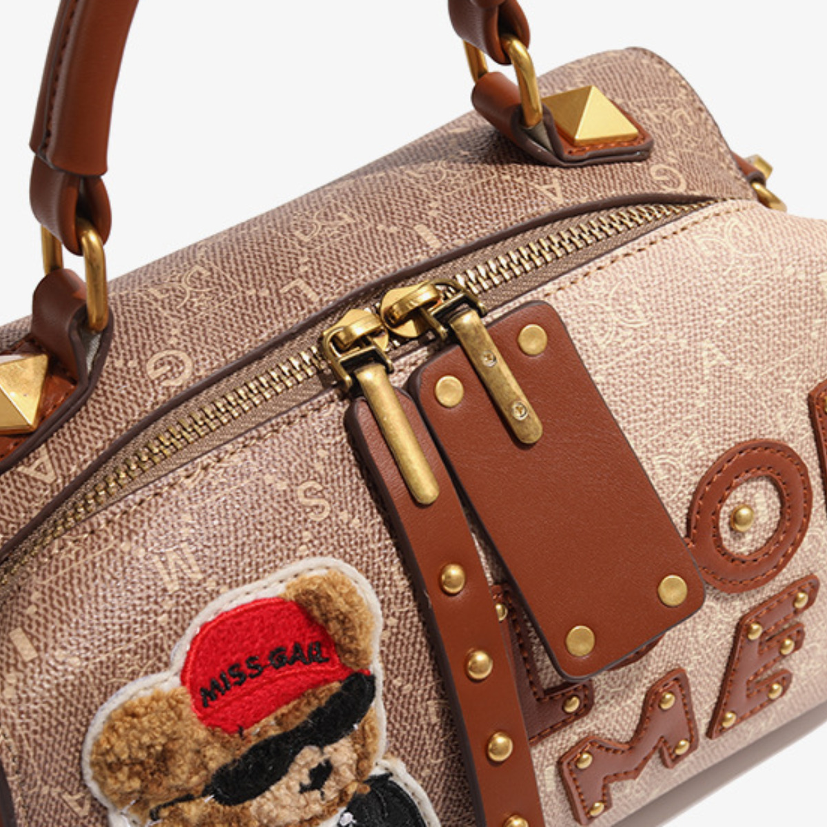 Niche Design Cool Cartoon Bear Pillow 2024 New Trend Fashion High Quality Leisure Hand Crossbody Women's Bag