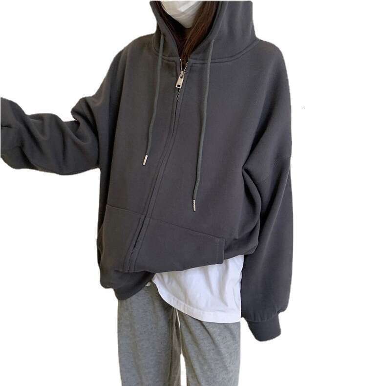 Hallowmas 260G Fish Scale Loose Oversize Hoodie Cardigan Zipper Couple Jacket Womens New Early Spring and Autumn Womens Coat Jacket Women Coat Autumn 