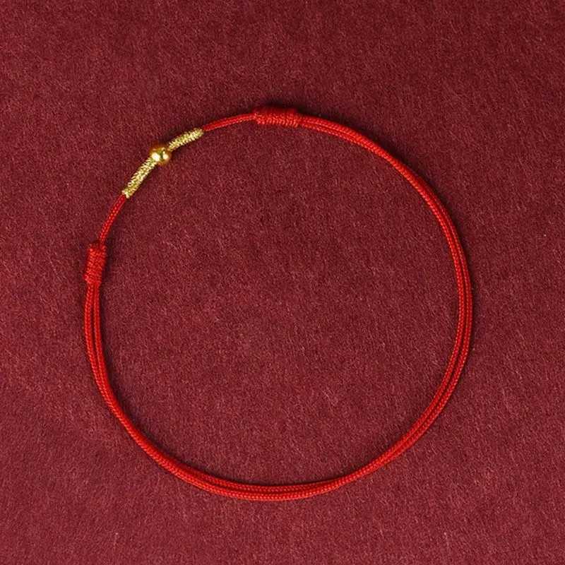 1 piece of fashionable handmade bracelet with red string and lucky bracelet. Male rs best friend lucky bracelet with ankle size adjustment X250125