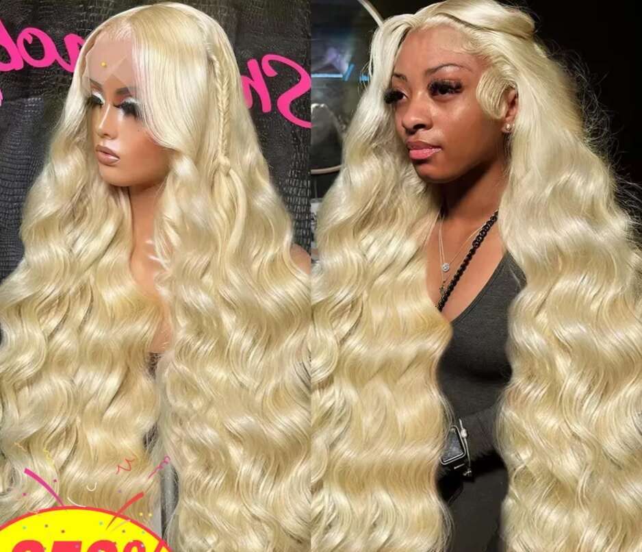 613 Blonde 250 Density Body Wave 13x4 Frontal 30 40 Inch 13x6 Lace Front Wig Human Hair Cheap Wigs On Sale Clearance