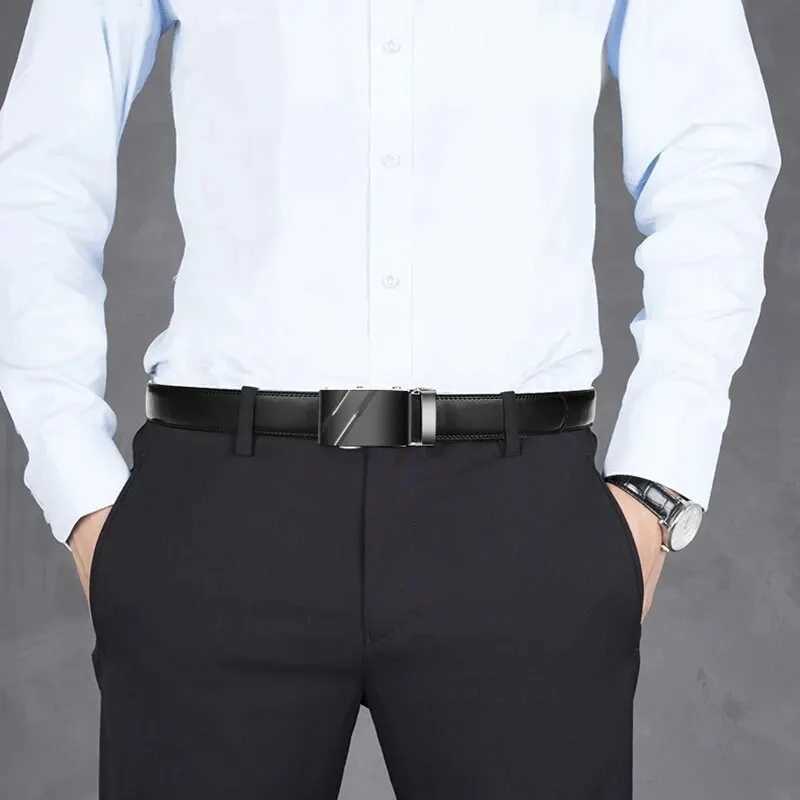 Fashionable Business Mens Belts Authentic Luxury Brand Belts Metal Buckles High Quality PU Leather Soft Belts Cargo Jeans W240920